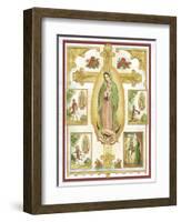 Lady Of Guadalupe-Unknown Barzone-Framed Art Print