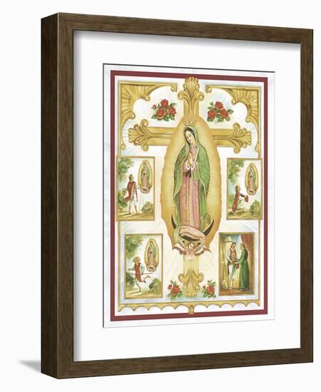 Lady Of Guadalupe-Unknown Barzone-Framed Art Print