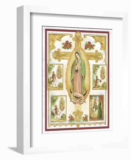 Lady Of Guadalupe-Unknown Barzone-Framed Art Print