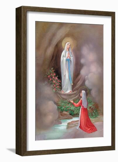 Lady of Lourdes Bernadette-Christo Monti-Framed Giclee Print