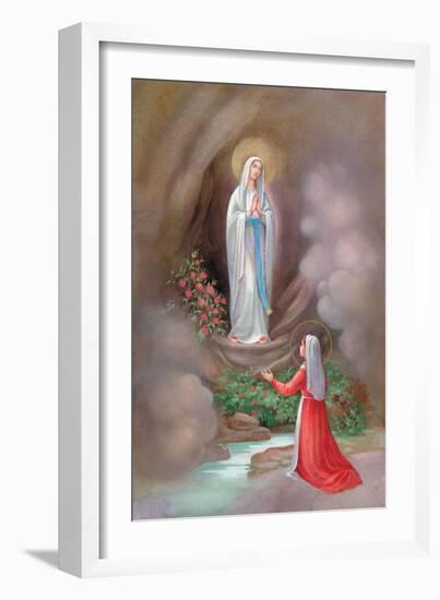 Lady of Lourdes Bernadette-Christo Monti-Framed Giclee Print