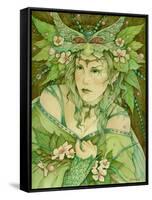Lady of Spring-Linda Ravenscroft-Framed Stretched Canvas
