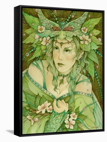 Lady of Spring-Linda Ravenscroft-Framed Stretched Canvas