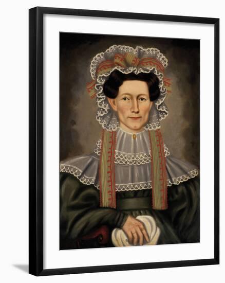 Lady of Squire Williams House, ca. 1829-Erastus Salisbury Field-Framed Art Print