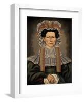 Lady of Squire Williams House, ca. 1829-Erastus Salisbury Field-Framed Art Print