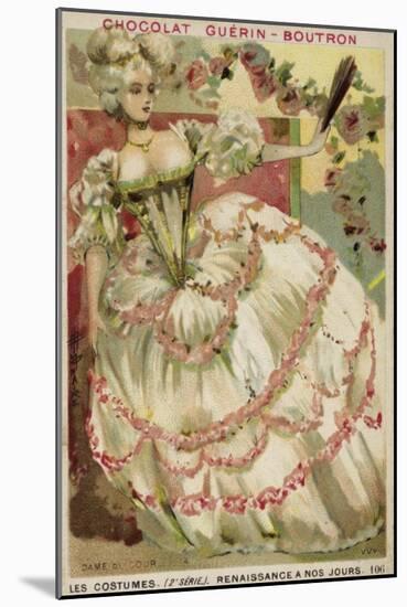 Lady of the Court, 18th Century-null-Mounted Giclee Print