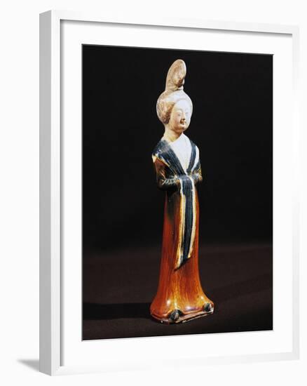 Lady of the Court, Ceramic Figurine, Tang Dynasty, 618-907, Chinese Civilization-null-Framed Giclee Print