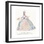 Lady of the Court of Louis XV, 19th Century-Edmund Thomas Parris-Framed Giclee Print