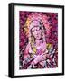 Lady of the Fake Flowers, 2022, (Ai/Digital)-Trygve Skogrand-Framed Giclee Print