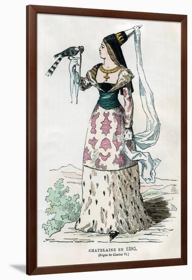 Lady of the Manor of the Time of Charles VI of France, 1395-Petit-Framed Giclee Print