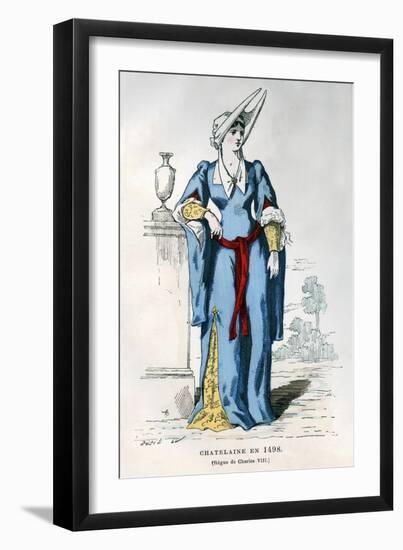 Lady of the Manor of the Time of Charles VIII of France, 1498-Petit-Framed Giclee Print