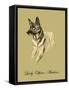 Lady Olfina The Alsatian-Lucy Dawson-Framed Stretched Canvas