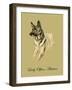 Lady Olfina The Alsatian-Lucy Dawson-Framed Art Print