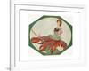 Lady on a Lobster-null-Framed Giclee Print