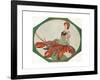 Lady on a Lobster-null-Framed Giclee Print