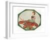 Lady on a Lobster-null-Framed Giclee Print