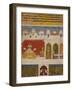 Lady on a Terrace Offers the Ancient Vedic Ritual Sacrifice to Brahma circa 1725-null-Framed Giclee Print