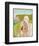 Lady on Cliff with a Flower-null-Framed Giclee Print