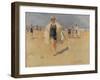 Lady on the Beach at Viareggio-Isaac Isra?ls-Framed Giclee Print