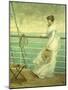Lady on the Deck of a Ship-French School-Mounted Giclee Print