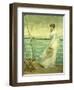 Lady on the Deck of a Ship-French School-Framed Giclee Print