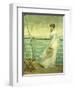 Lady on the Deck of a Ship-French School-Framed Giclee Print