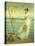 Lady on the Deck of a Ship-French School-Stretched Canvas
