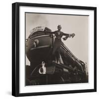 Lady on the Flying Scotsman, c.1925-30-Curtis Moffat-Framed Giclee Print