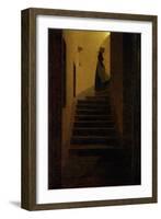 Lady on the Staircase-Caspar David Friedrich-Framed Giclee Print