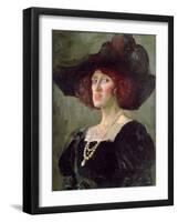 Lady Ottoline Morrell, 1919-Augustus Edwin John-Framed Giclee Print