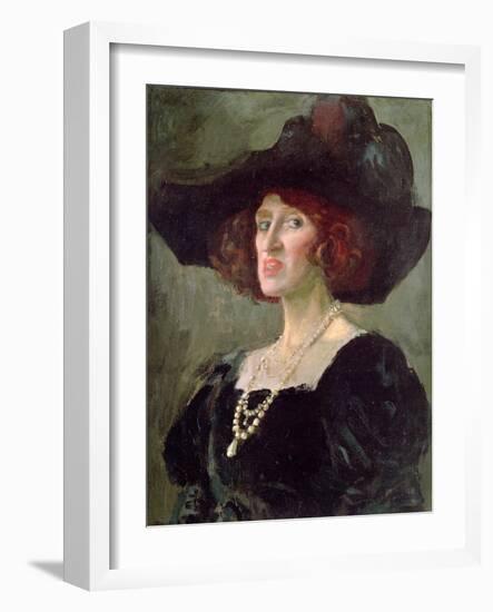 Lady Ottoline Morrell, 1919-Augustus Edwin John-Framed Giclee Print