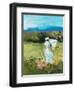 Lady Painting-Jane Slivka-Framed Art Print