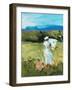 Lady Painting-Jane Slivka-Framed Art Print