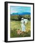 Lady Painting-Jane Slivka-Framed Art Print