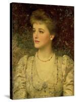 Lady Palmer-Frank Bernard Dicksee-Stretched Canvas