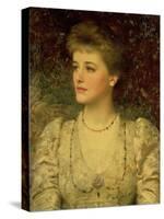 Lady Palmer-Frank Bernard Dicksee-Stretched Canvas