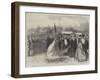 Lady Palmerston Cutting the First Turf of the East and West Junction Railway at Towcester-null-Framed Giclee Print