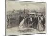 Lady Palmerston Cutting the First Turf of the East and West Junction Railway at Towcester-null-Mounted Giclee Print