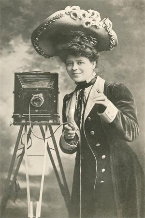 Cowgirl Portrait circa 1900 Historic Photo Print