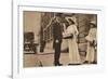 Lady Pilkington selling roses at the first anniversary of Alexandra Rose Day, 25 June, 1913 (1935)-Unknown-Framed Photographic Print