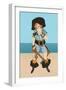 Lady Pirate with Tattoo-null-Framed Art Print