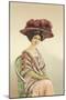 Lady Posing for a Portrait-null-Mounted Art Print