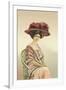 Lady Posing for a Portrait-null-Framed Art Print