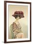 Lady Posing for a Portrait-null-Framed Art Print