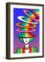 Lady Rainbow Hat-Howie Green-Framed Giclee Print