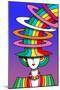 Lady Rainbow Hat-Howie Green-Mounted Giclee Print