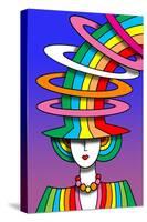 Lady Rainbow Hat-Howie Green-Stretched Canvas