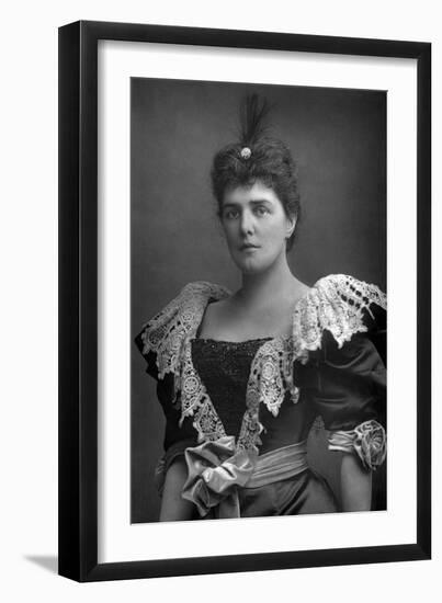 Lady Randolph Churchill (1854-192), American Society Beauty, 1893-W&d Downey-Framed Photographic Print