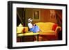 Lady Reading 1-Ata Alishahi-Framed Giclee Print