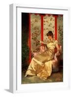 Lady Reading-Joseph Frederic Soulacroix-Framed Giclee Print